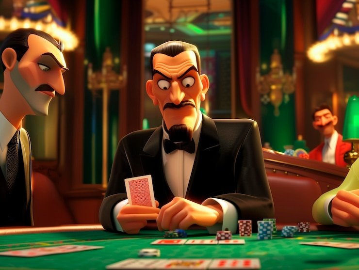 Tampilan meja Lightning Baccarat dengan dealer langsung di studio slotasia88